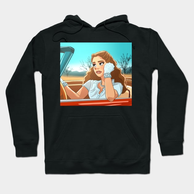 Lana Del Rey Hoodie by Sarah D’ Art